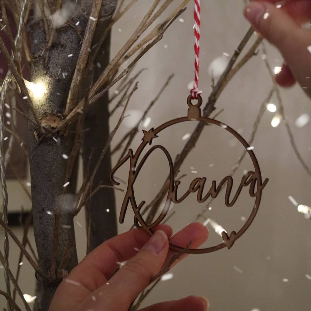 Pendurante Natal Personalizado em MDF