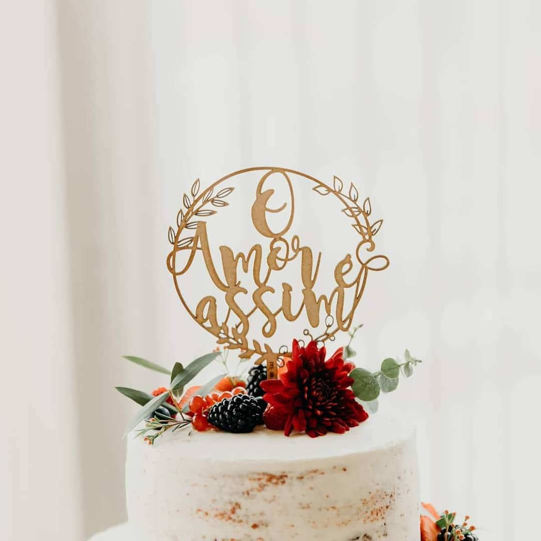 Cake topper Personalizado Clássico