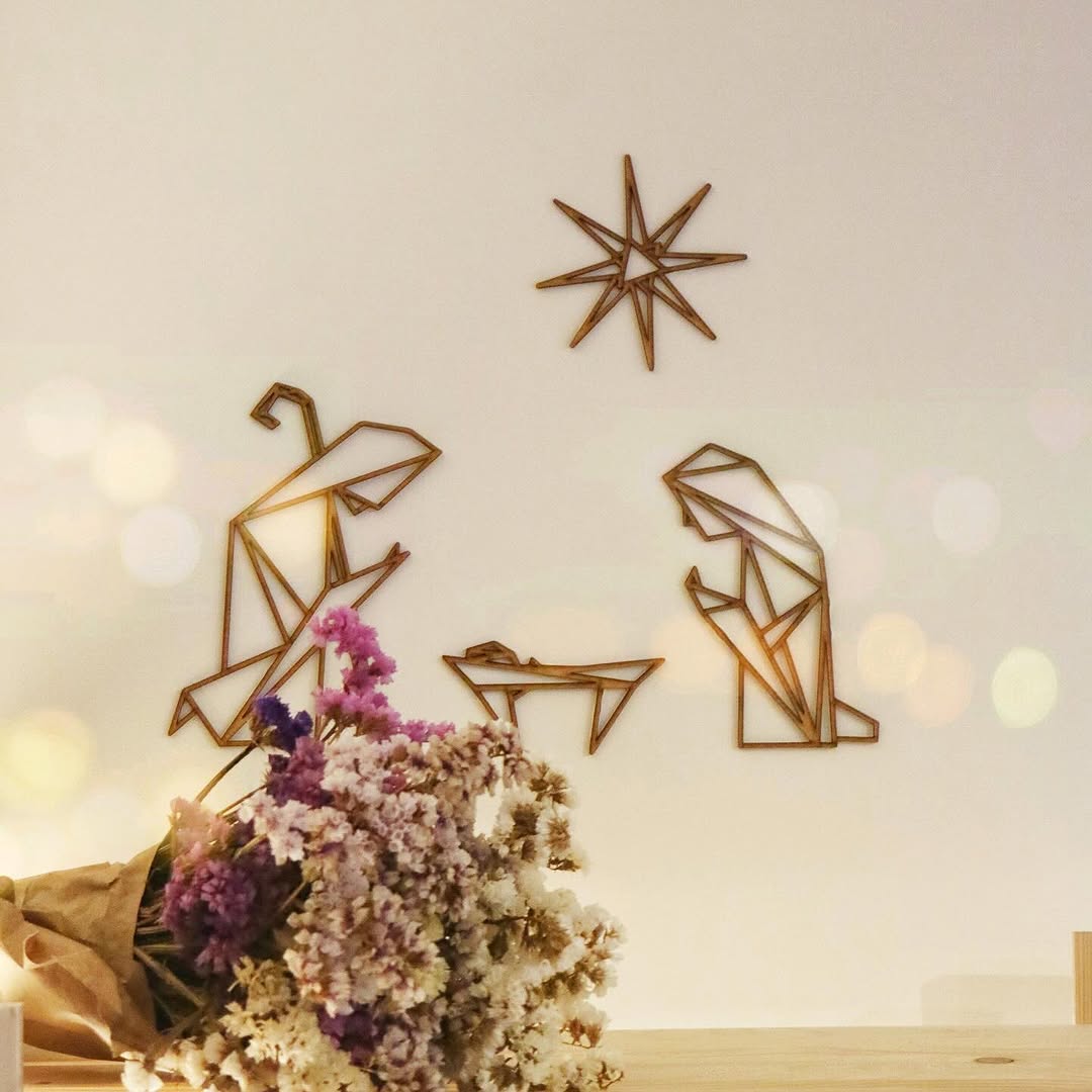 Presépio Geométrico em MDF