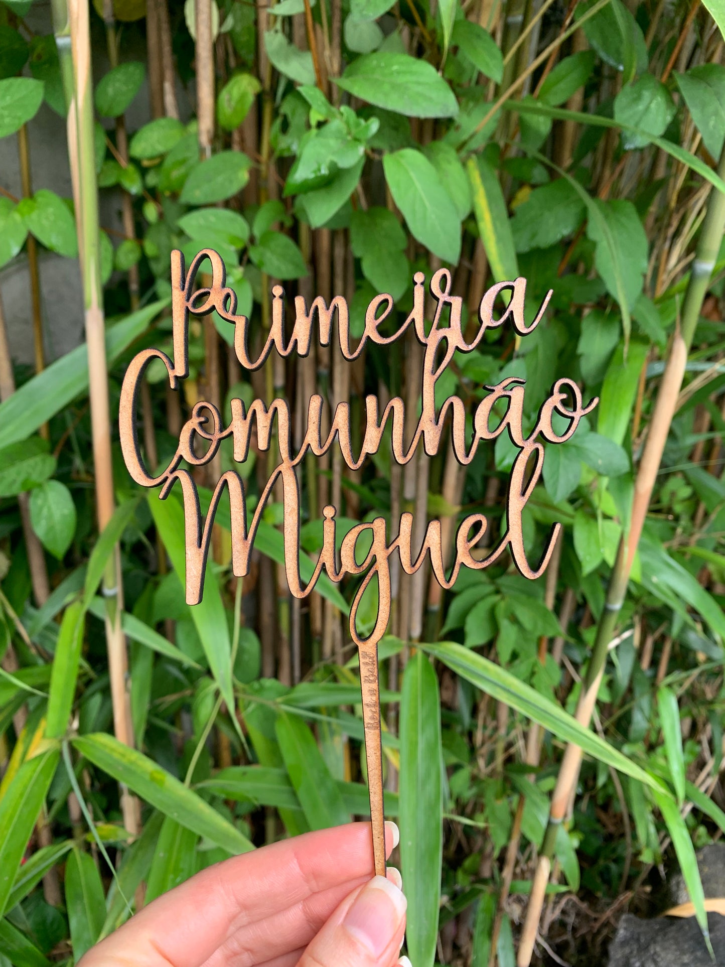 Cake topper Personalizado Primeira Comunhão