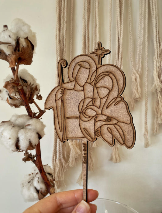 Cake topper Natal - Família