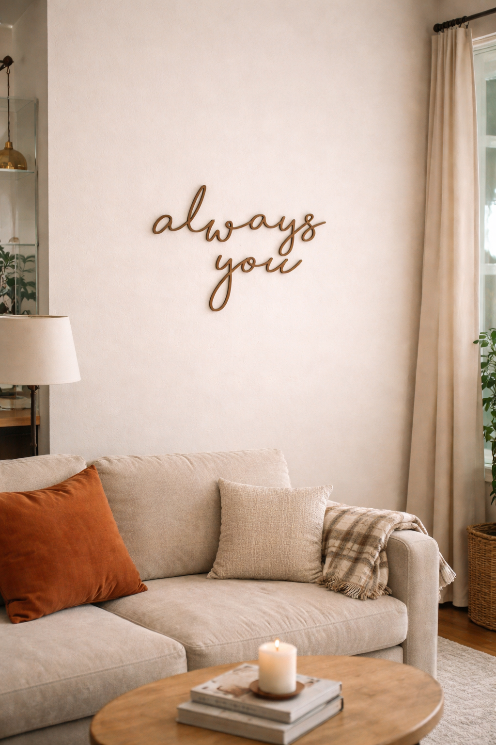 Always you - frase em MDF