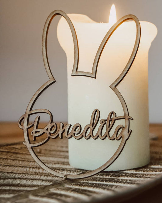 Pendurante Coelhinho Personalizado em MDF